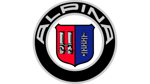 Markenlogo von Alpina Fahrzeugen gerunden bei Wirkaufenautos24