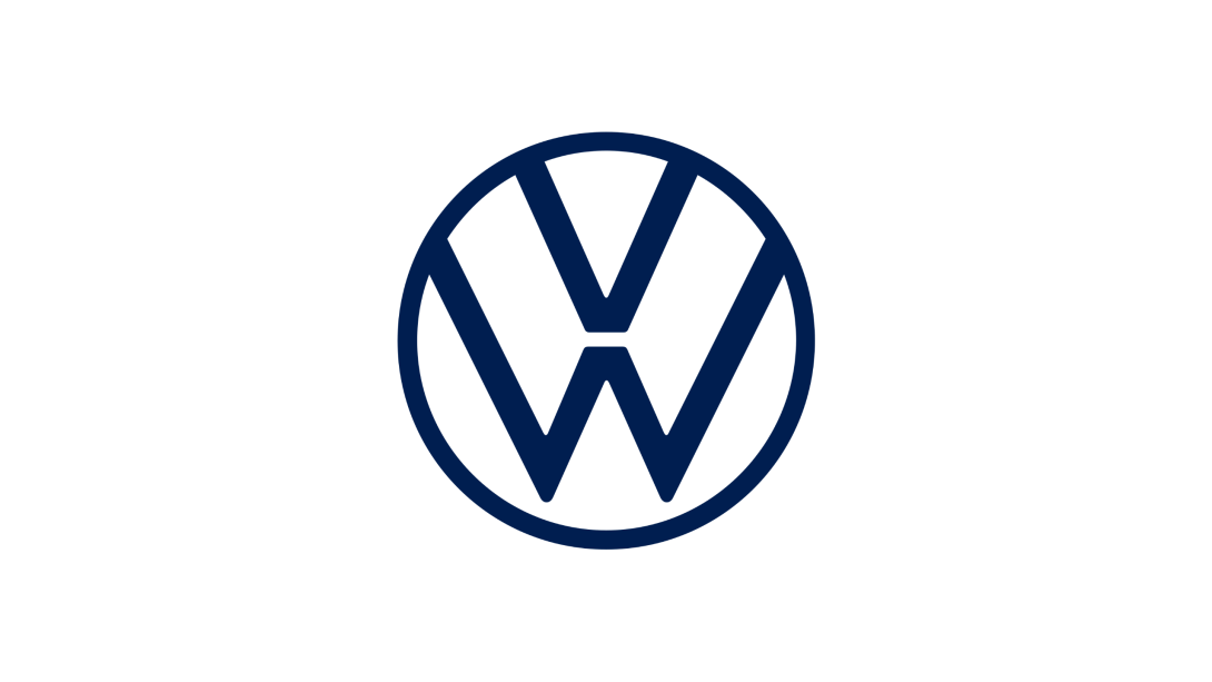 Markenlogo von Volkswagen Fahrzeugen gerunden bei Wirkaufenautos24