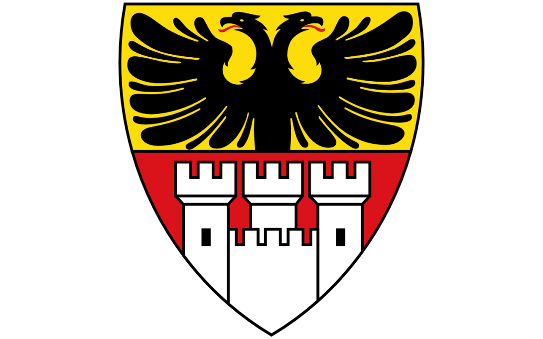 Auf dem Bild wird das Wappen der Stadt Duisburg angezeigt